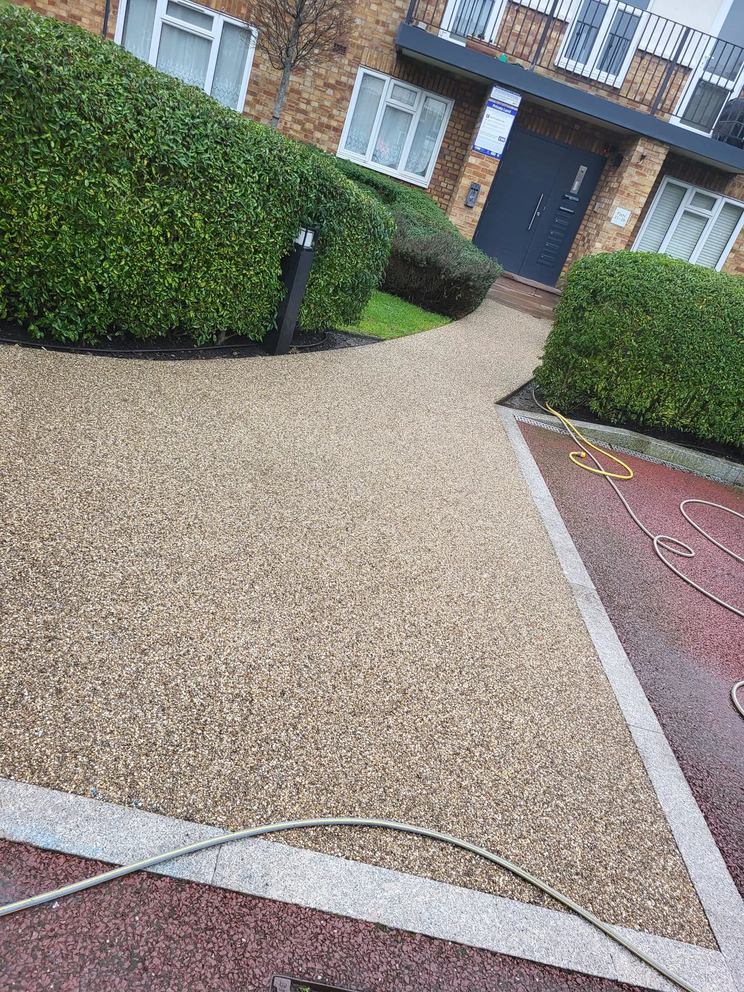 Refreshed patio paving surface